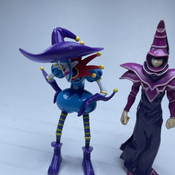 VINTAGE  Saggi The Clown + Dark Magician Yu Gi Oh Action 1996 Kazuki Takahashi - Picture 2 of 16